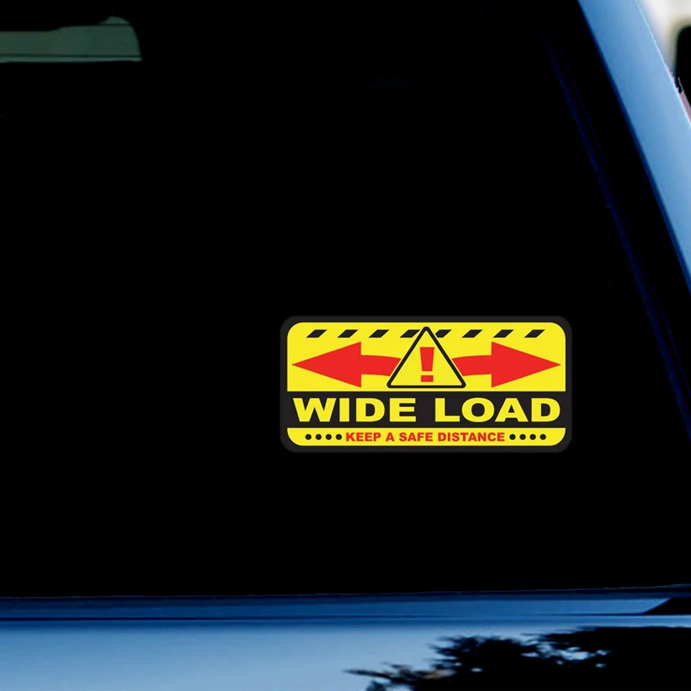 2pcs 8x3.75 inches Wide Load sticker decal truck vehicle caution warning safety label Peaceful Pleasures Health and Wellness