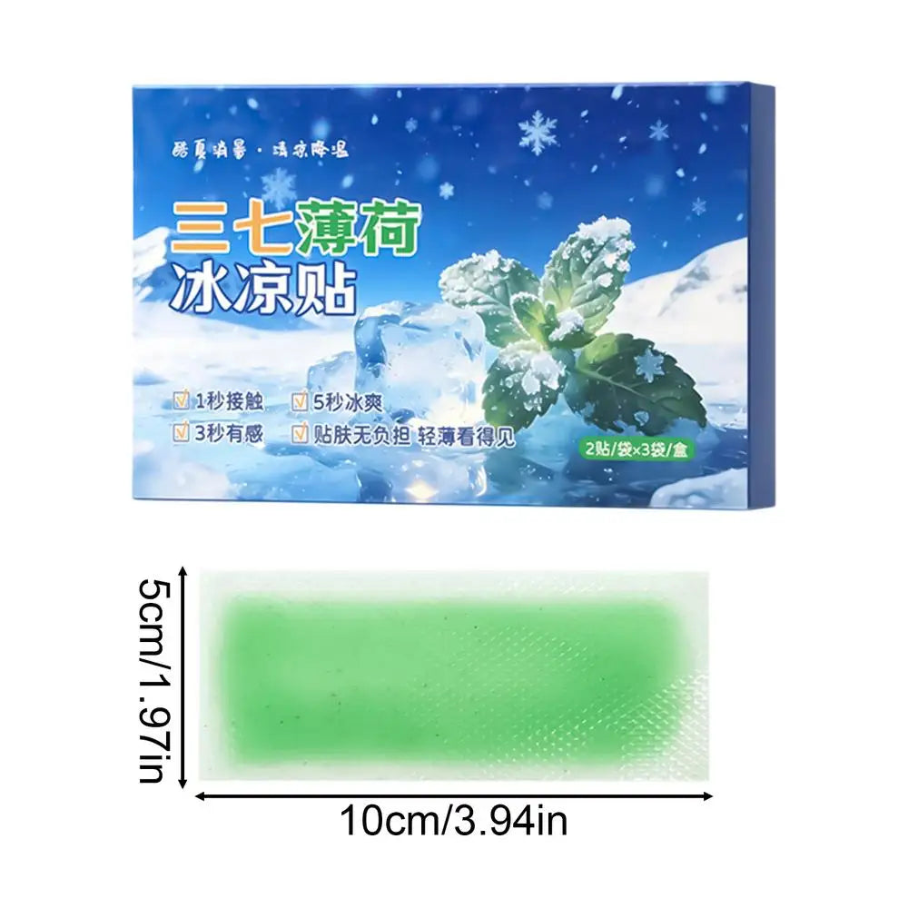 Cooling Forehead Patches Hot Weather Cooling Gel Strips Adhesive Fever Reducer Sheets For Travel Camping Outdoor Commute Peaceful Pleasures Health and Wellness 1 box