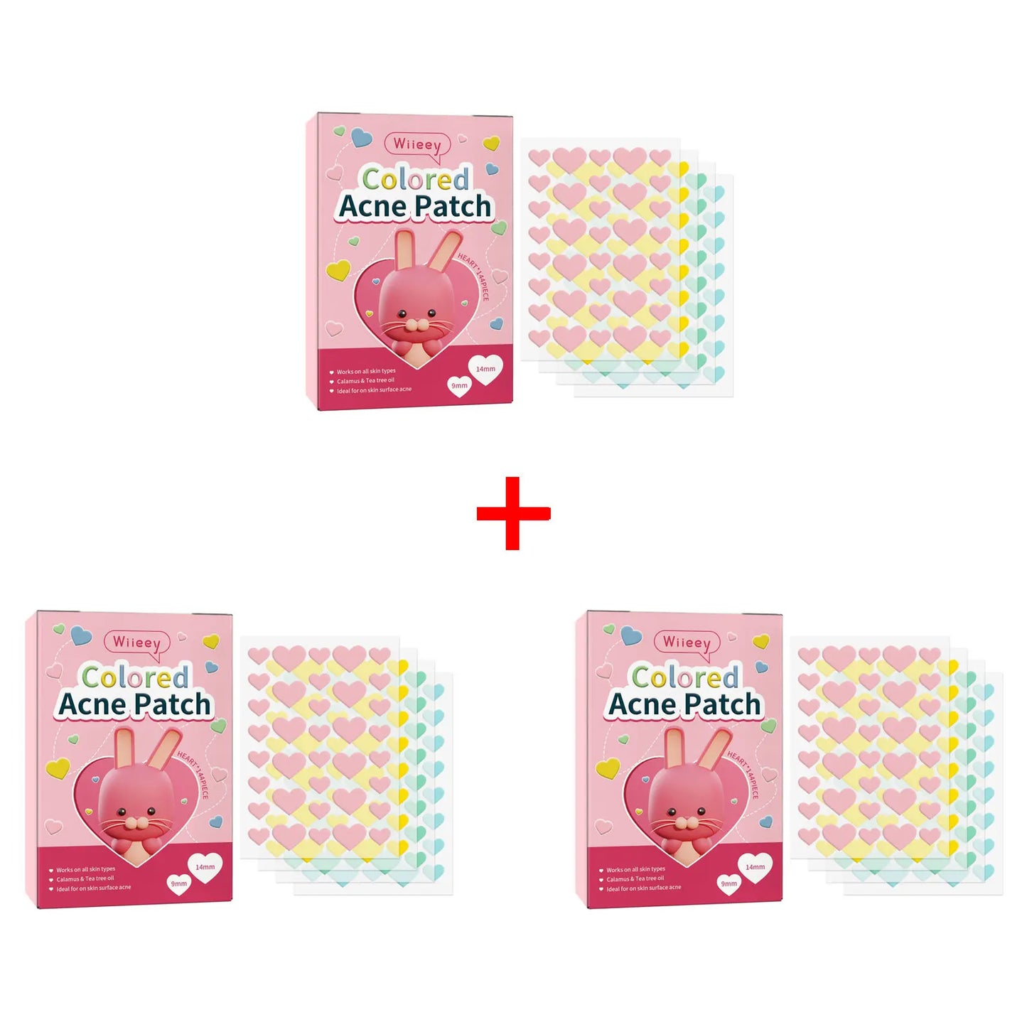Wiieey Star Acne Patches – Colorful Pimple Stickers 144–288pc