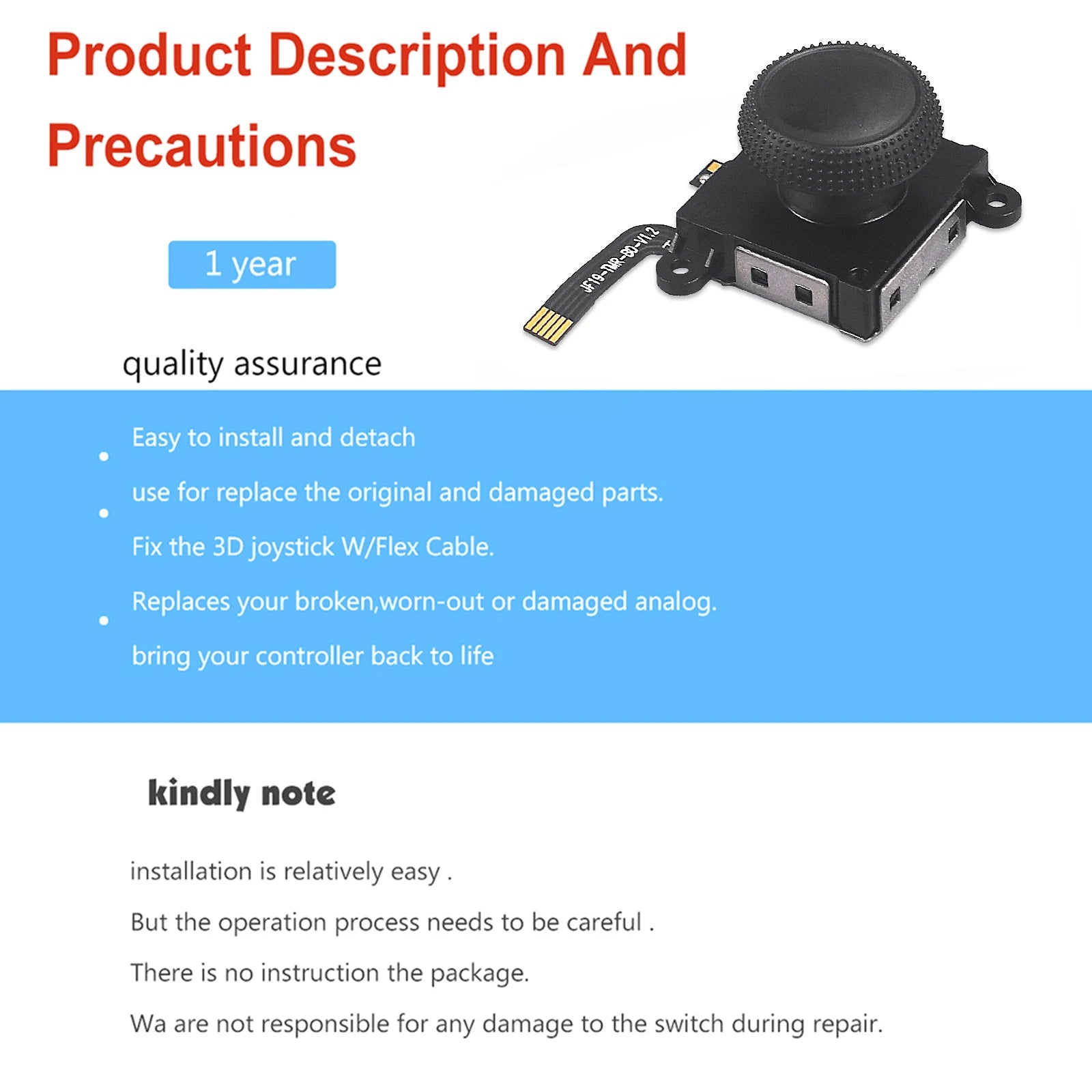 1/2PCS TMR Sensing Joystick for Switch/Lite/OLED Joycon Analog Thumb Stick No Drifting Hall Electromagnetic Stick Repair parts Peaceful Pleasures Health and Wellness