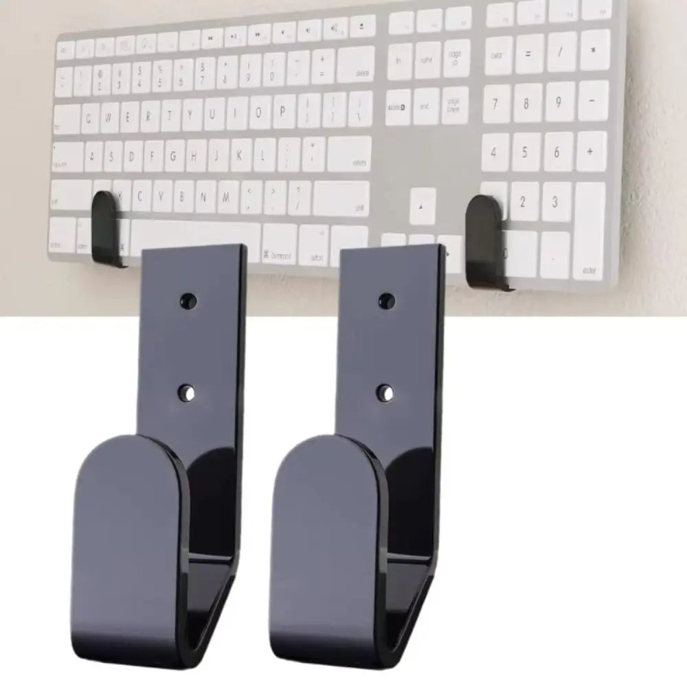 Acrylic Wall-mounted Keyboard Rack Storage Hook Saving Desk Space Acrylic Frame Holder Durable Universal Belt Rack Peaceful Pleasures Health and Wellness