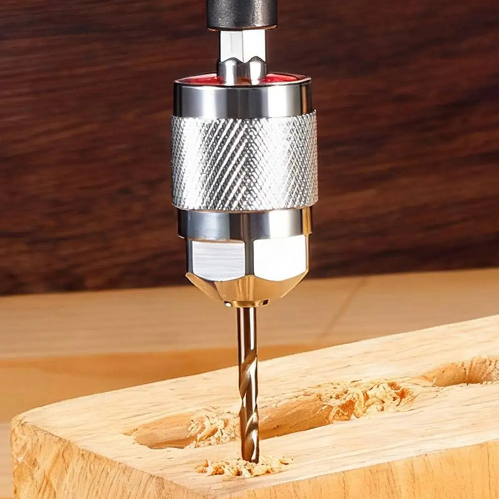 3-Jaw Keyless Drill Chuck, 0.3-6.5mm Capacity Drill Bit Adapter Hex Shank Chuck for Electric Screwdriver,Impact Driver Adaptor Peaceful Pleasures Health and Wellness