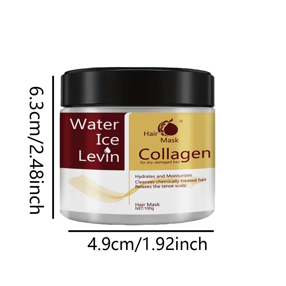 Collagen Keratin Hair Mask – Frizz Control & Deep Moisture | 100g Keratin Hair Mask Peaceful Pleasures Health and Wellness
