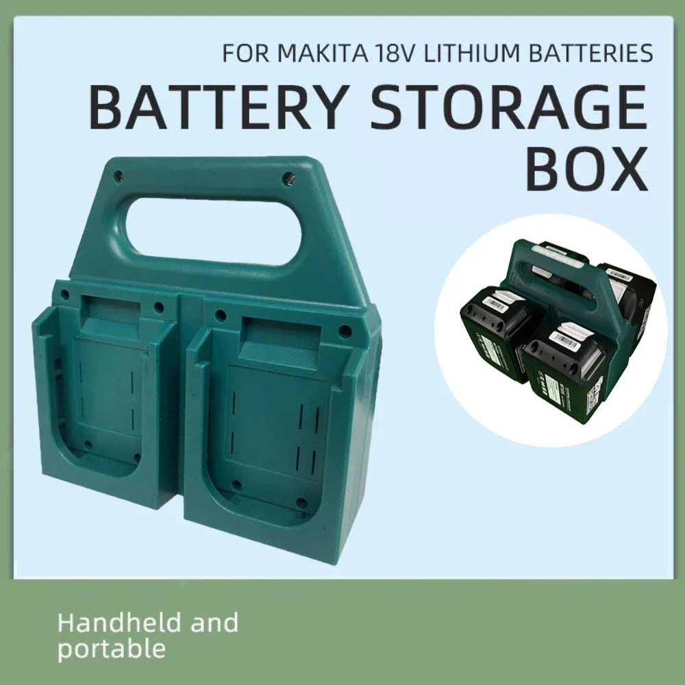4/6 x Battery Mount Holder Portable Storage Rack Basket Bracket Holder For Makita 18V Battery (NO Batteries) Peaceful Pleasures Health and Wellness