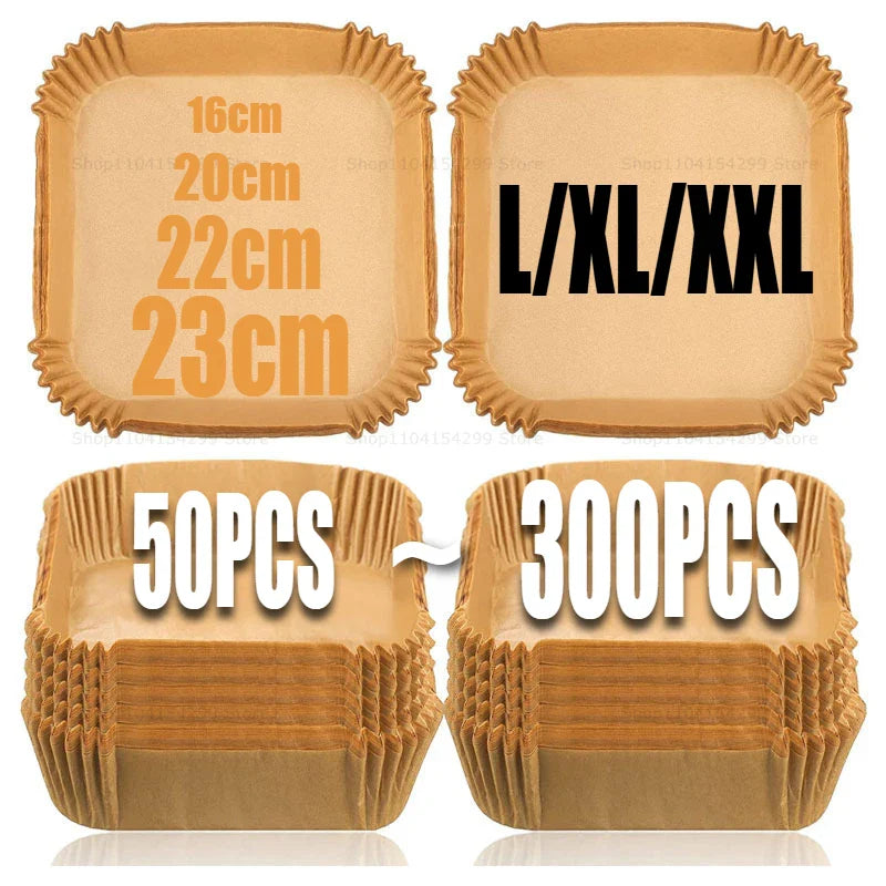 Disposable Air Fryer Parchment Liners – Non-Stick Baking Paper