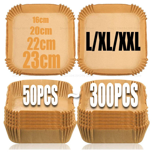 Disposable Air Fryer Parchment Liners – Non-Stick Baking Paper Air Fryer Liners Oasis Select
