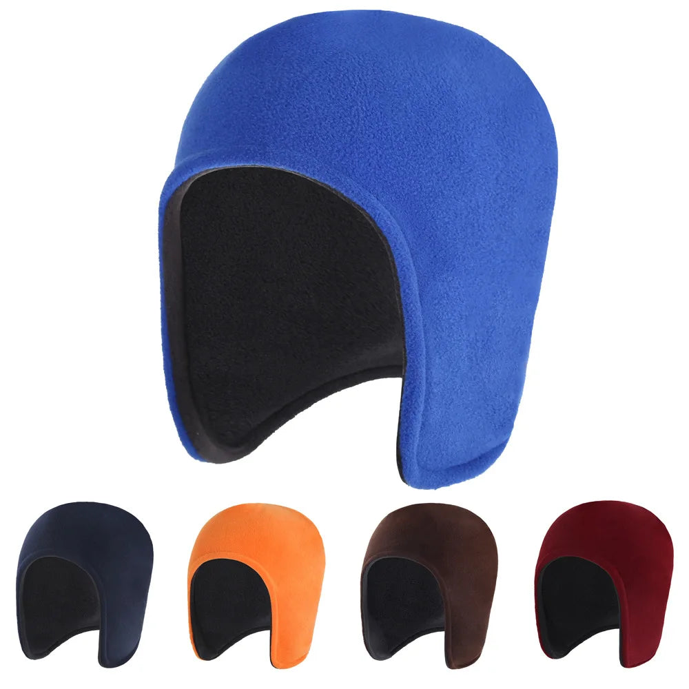 Winter Double-layer Fleece Hat - Outdoor Cycling Warm Ear Cover, Cold Protection, Thick Design for Warmth and Wind Resistance Peaceful Pleasures Health and Wellness