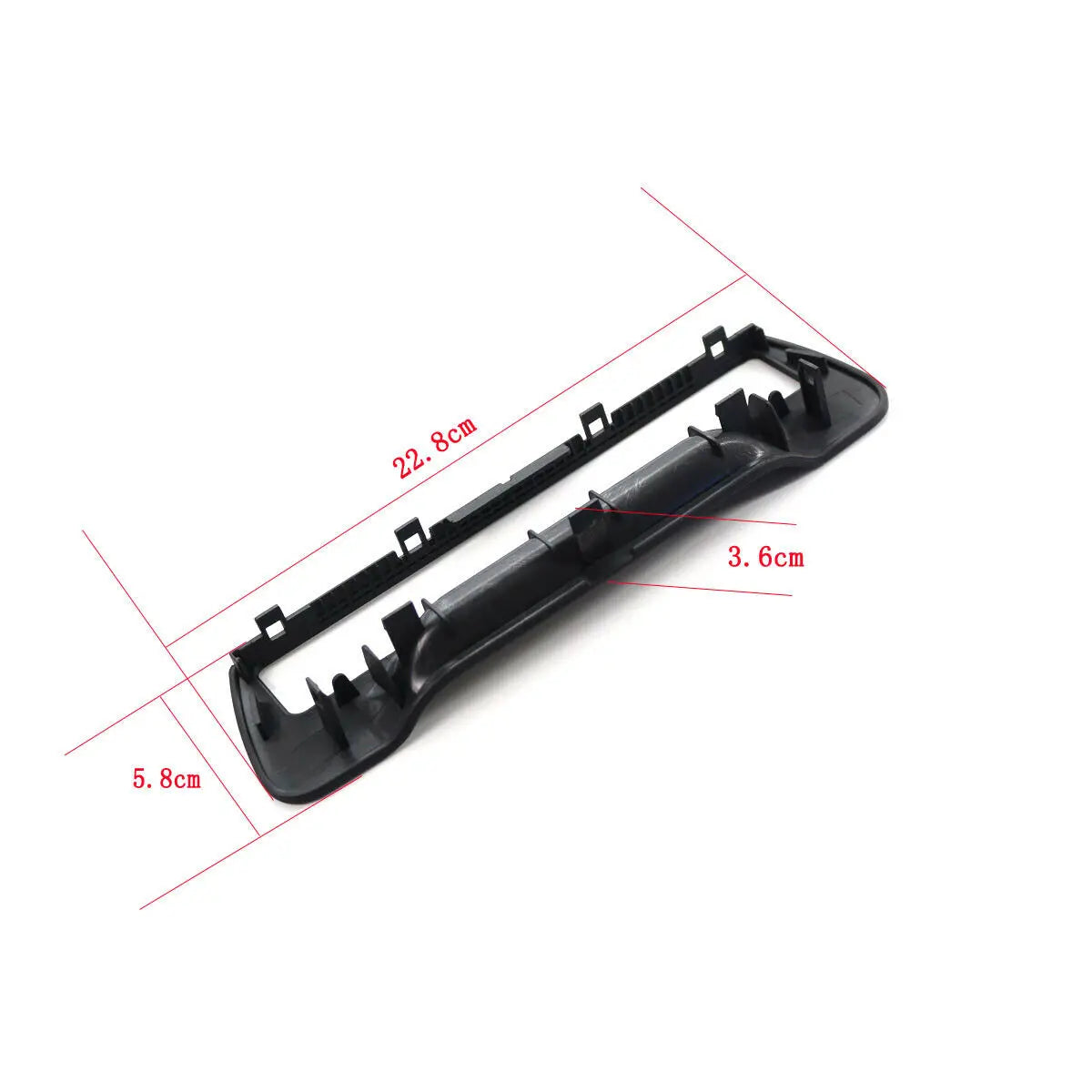 Rear Armrest Cup Holder Surround Trim Set Black Fit for-Audi A6 / A7 2011-2016 8P0885995B 6PS / 4G8863289A 4PK Peaceful Pleasures Health and Wellness