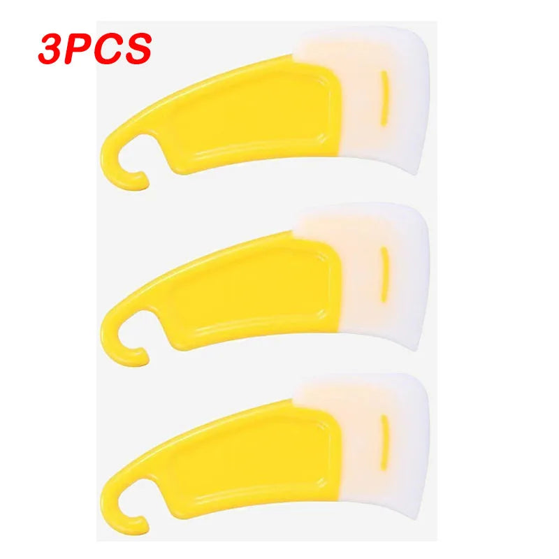 1/2/3Pcs Kitchen Scraper Oil Stain Cleaning Silicone Spatula Cake Baking Pastry Gadgets Dirty Pan Pot Dishes Cleaner Tools Peaceful Pleasures Health and Wellness 3PCS