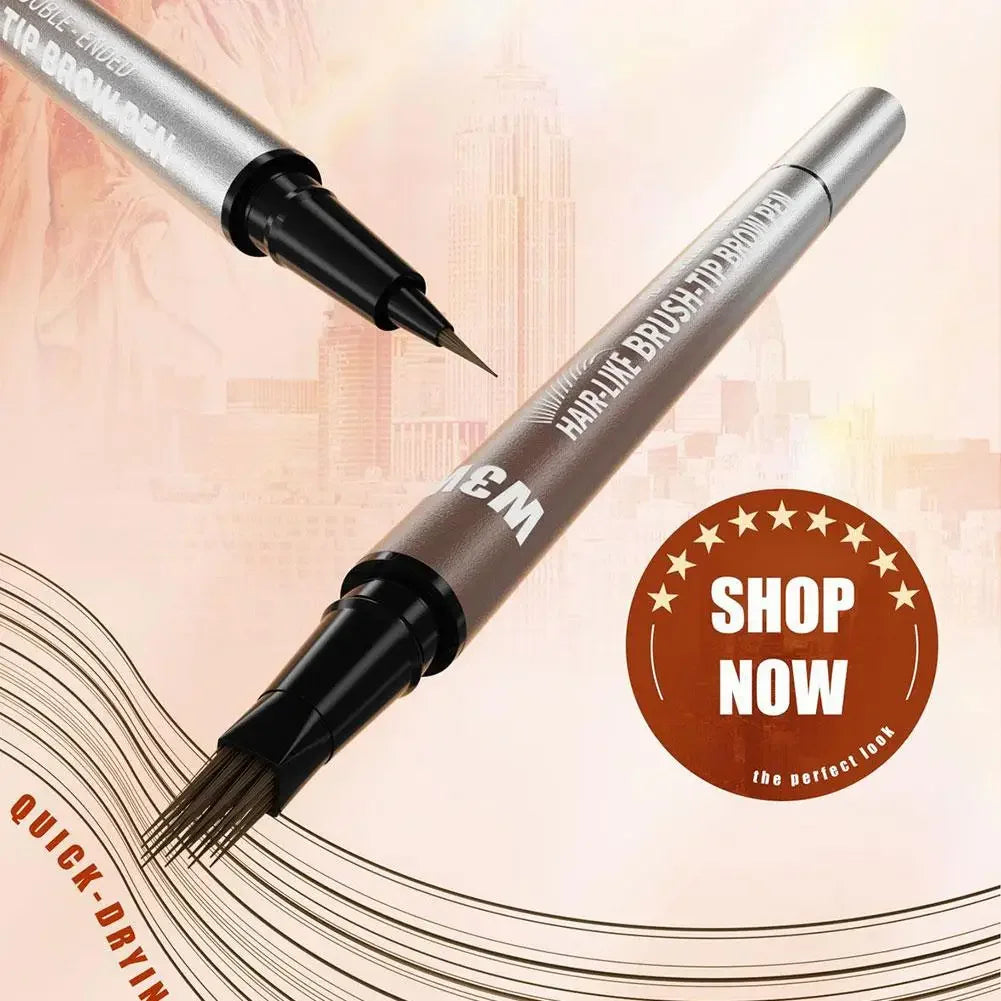 Hair Like 4D Micro Sculpting Eyebrow Pencil Dual Ended Multiple Prong Long Lasting Non Smudged Eyeliner Makeup Peaceful Pleasures Health and Wellness