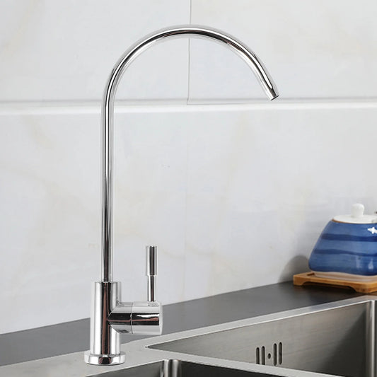 A36T-1/4 Inch Chrome Drinking Water Filter Faucet Reverse Osmosis Sink Kitchen Tap Peaceful Pleasures Health and Wellness Silver