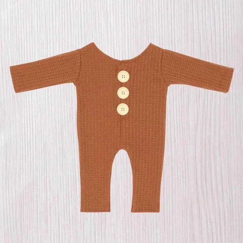 Newborn Knit Romper | Reversible Baby Photography Prop Jumpsuit