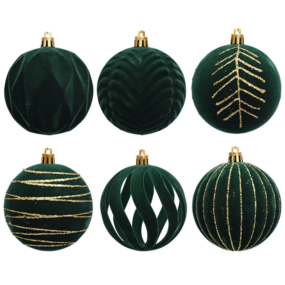 Hanging Ball Ornaments Set of 6 – 8cm Christmas & Party Decor
