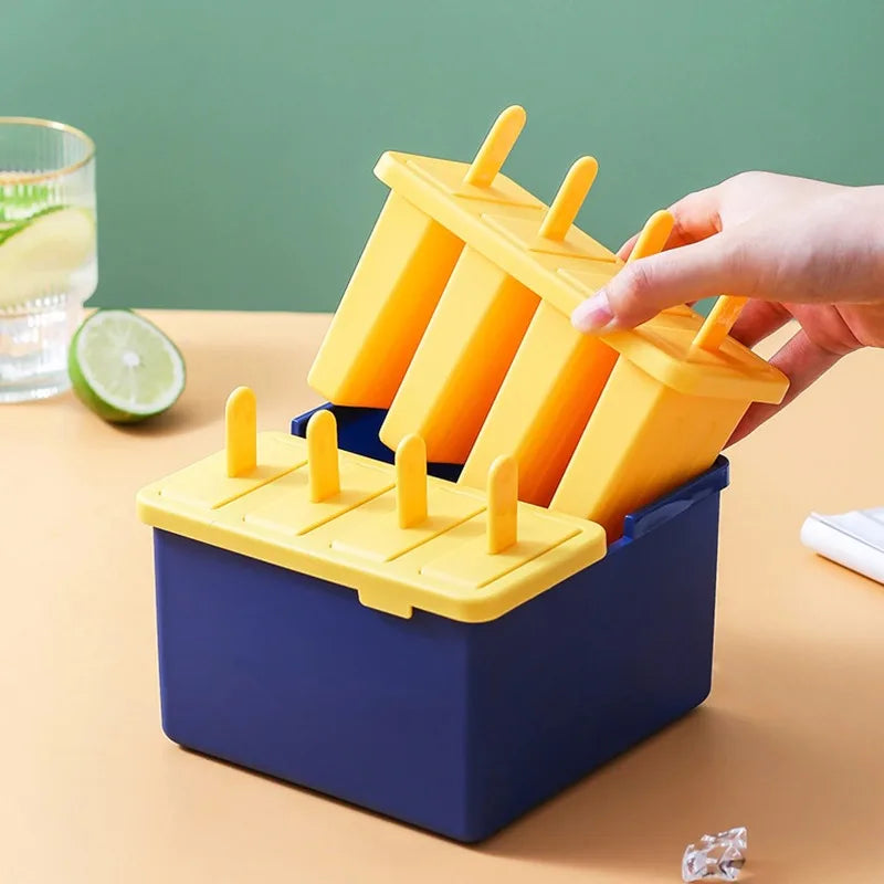 8-Cavity DIY Popsicle Mold | Reusable Easy Release Ice Pop Maker