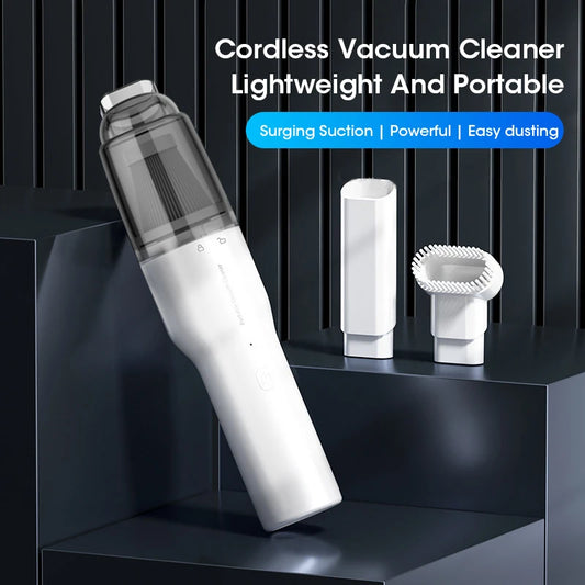 Portable Wireless Handheld Car Vacuum Cleaner Rechargeable 13000Pa Cyclone Suction Automotive Dust Catcher For Car Peaceful Pleasures Health and Wellness