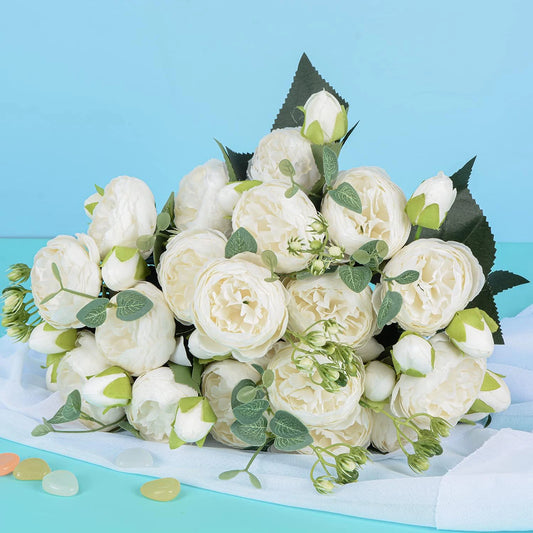 30cm Silk Peony Artificial Flowers | Wedding & Home Décor Artificial Silk Flowers Peaceful Pleasures Health and Wellness