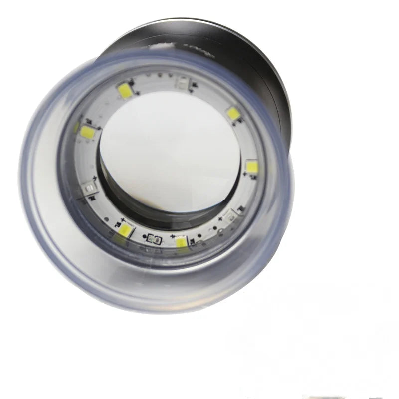 Led Scale 30X Usb Charging Lens Loupe Metal Cylinder Mirror Reading Mirror Jewelry Magnifier with 6 Led Light 3 Uv Light Peaceful Pleasures Health and Wellness