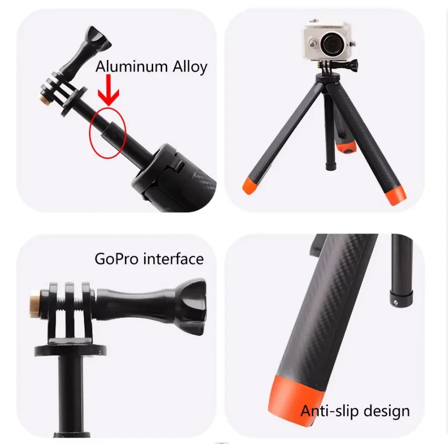 Floating Selfie Stick Grip Tripod for GoPro, DJI & Insta360
