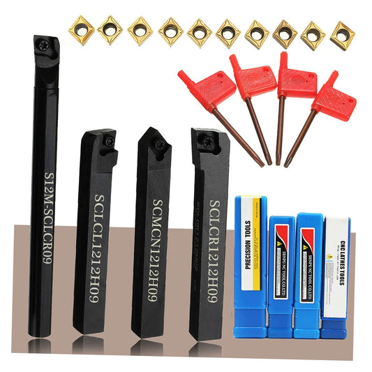 Lathe Turning Tool Holder + CCMT09T304 Carbide Inserts + T15 Wrench Lathe Tool Lathe Turning Tool Lathe Turning Tool Holder Peaceful Pleasures Health and Wellness