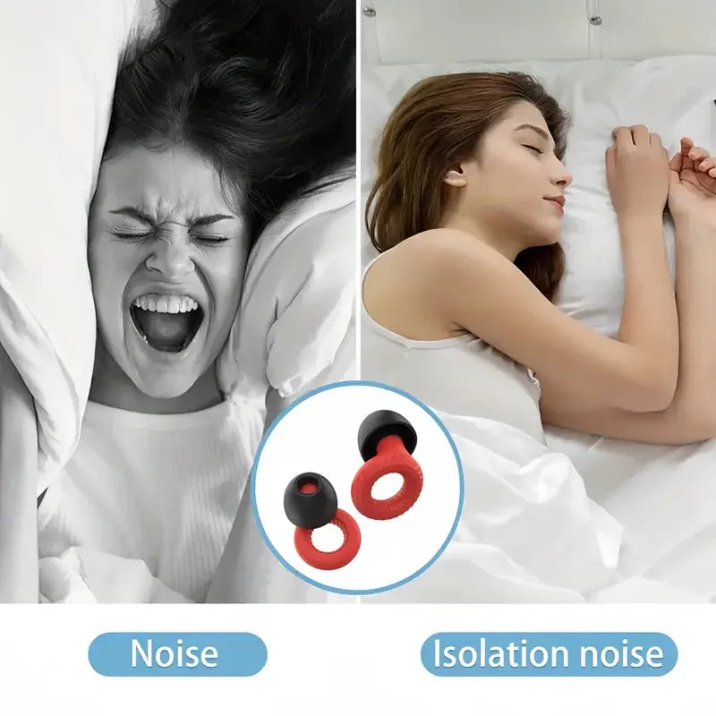 Silicone Noise Blocking Earplugs for Sleep & Study – 20 Pairs