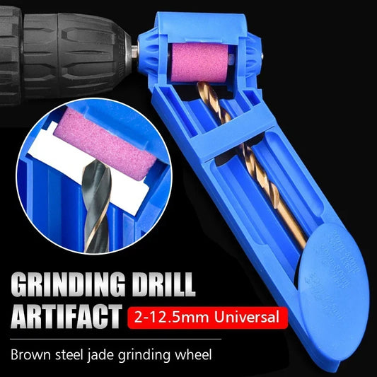 Drill Bit Sharpener 2- Portable Corundum Grinding Wheel Grinder Peaceful Pleasures Health and Wellness Orange