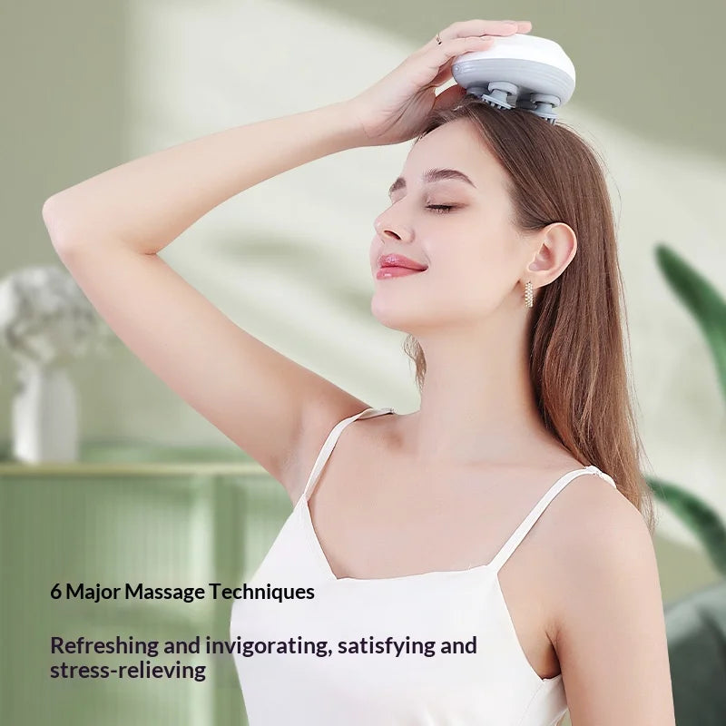 Electric Scalp Massager – Deep Cleansing for People & Pets