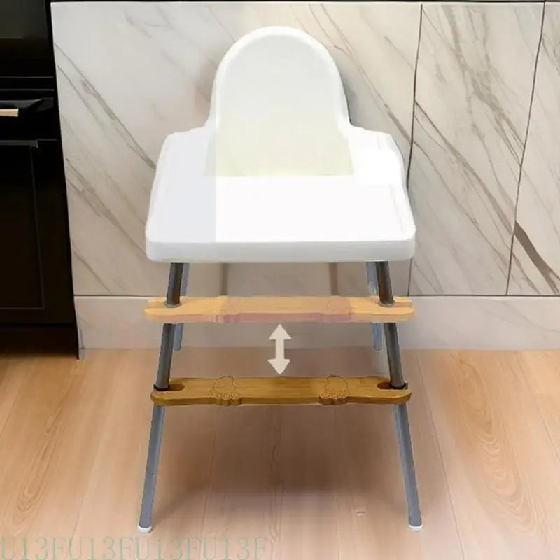 Adjustable Baby High Chair Footrest | Rubber Rings & Safe Corners