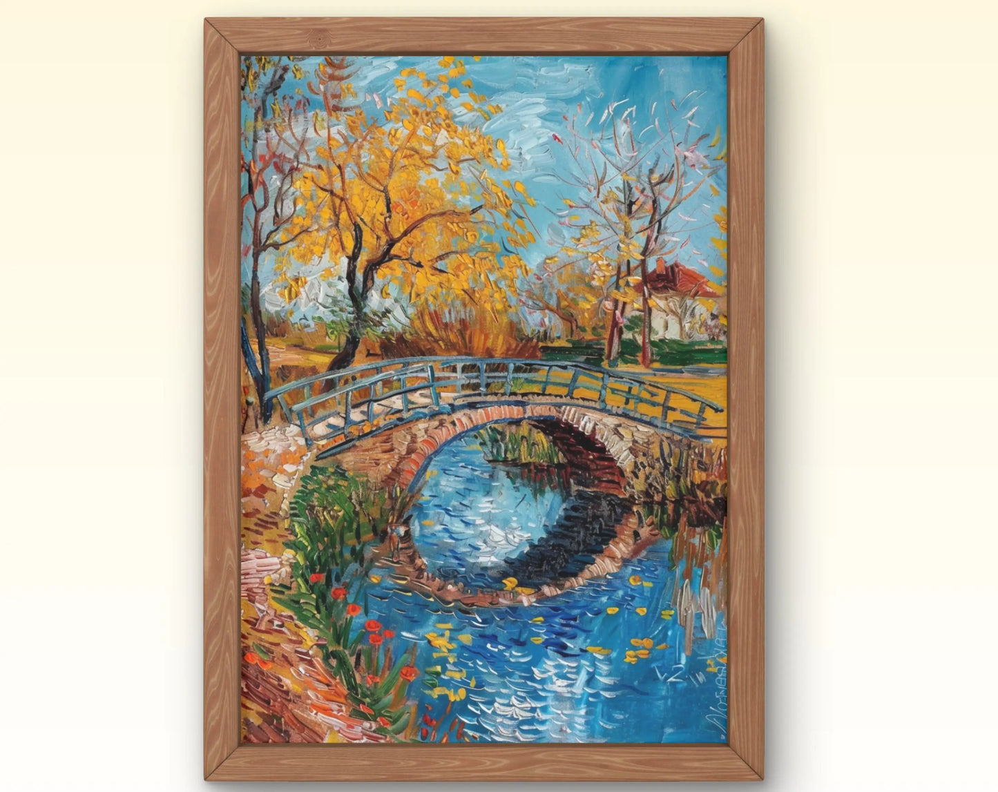 European Rural Scenery Floral Canvas Wall Art | Unframed Print