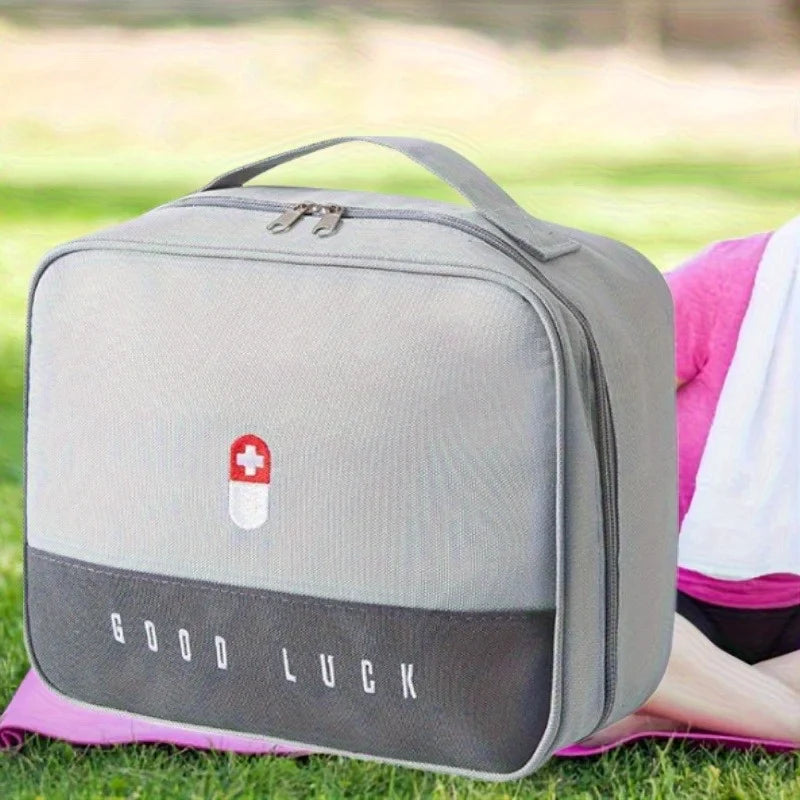 Portable First Aid Kit – Large Capacity Layered Storage Organizer