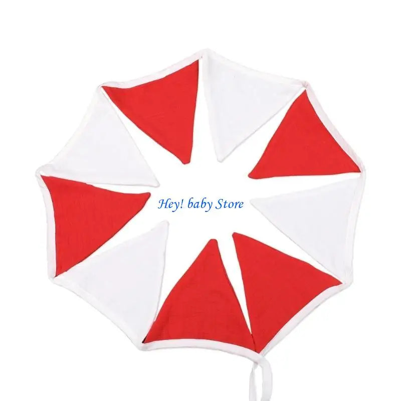 Cotton Triangle Bunting Banner – Baby Shower & Nursery Decor