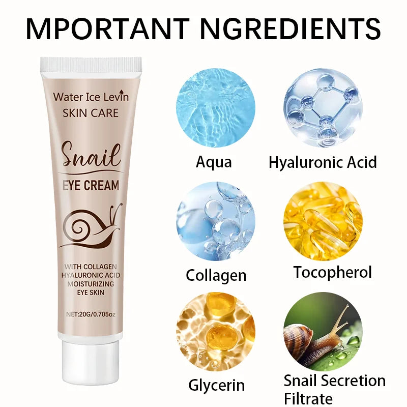 Hydrolyzed Collagen & Snail Essence Eye Cream – Firm & Moisturize