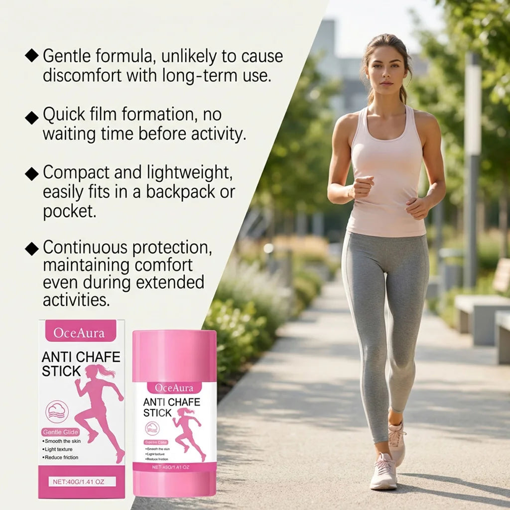 OceAura Anti-Chafe Stick | Moisturizing Skin Friction Shield 40g