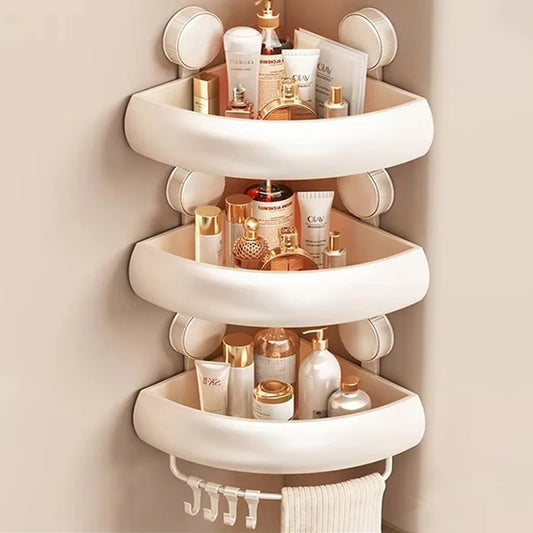 No-Drill Suction Cup Aluminum Bathroom Shelf Wall Organizer Bathroom Wall Shelf Peaceful Pleasures Health and Wellness