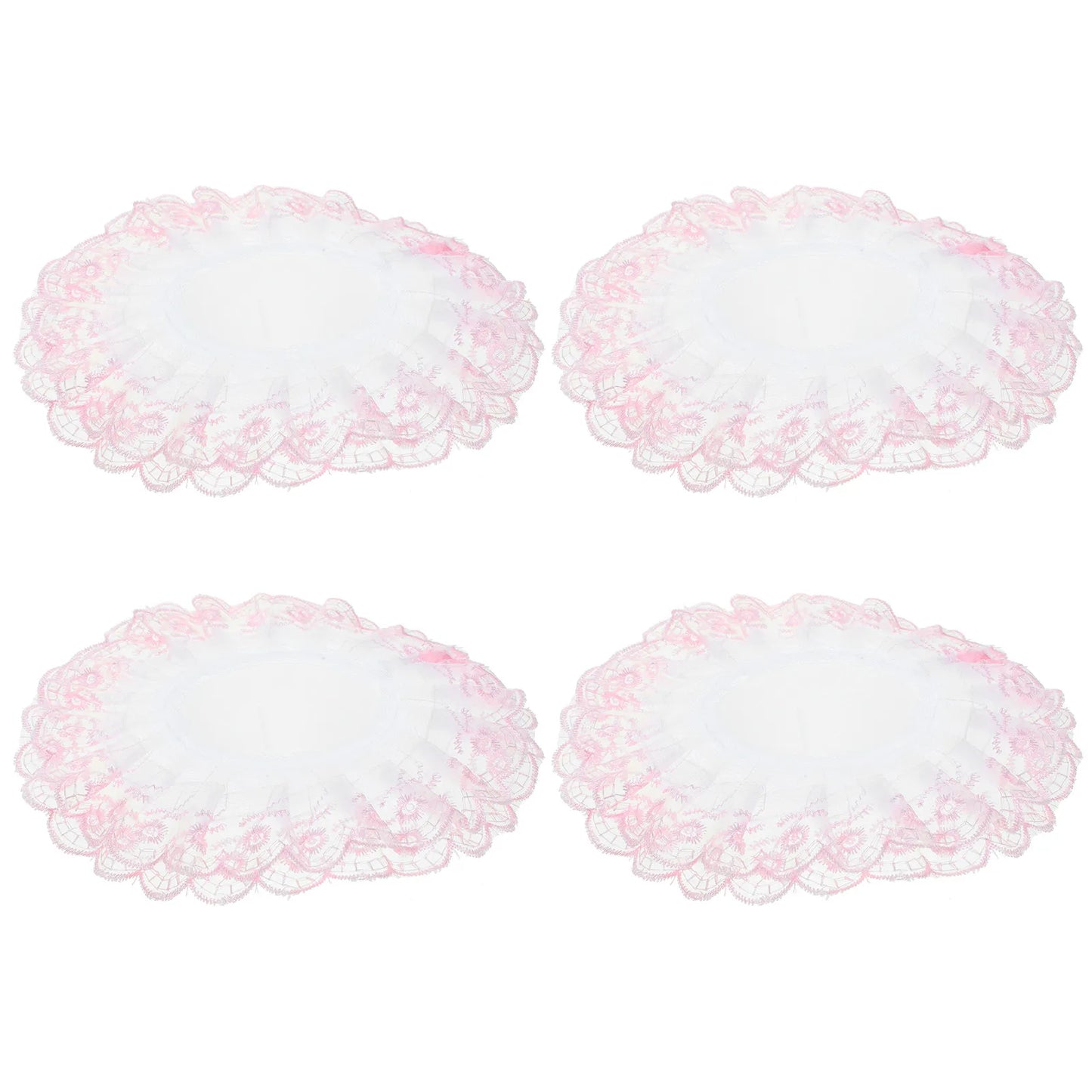 4Pcs Bridal Bouquet Holder Collar Lace Floral Support for Wedding Bouquets DIY Flower Arrangement Decor Handheld Holder Peaceful Pleasures Health and Wellness