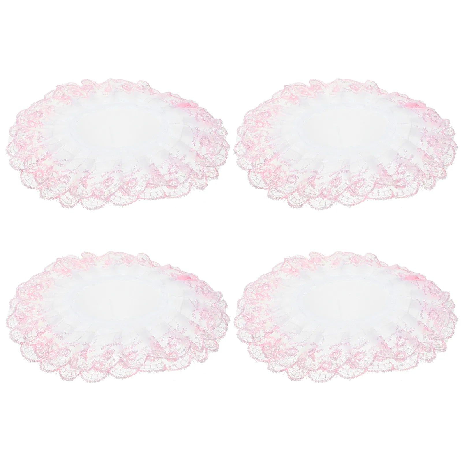 4Pcs Bridal Bouquet Holder Collar Lace Floral Support for Wedding Bouquets DIY Flower Arrangement Decor Handheld Holder Peaceful Pleasures Health and Wellness