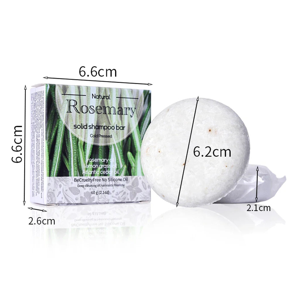 Rosemary Essential Oil Shampoo Soap Bar – 60g Natural Herb