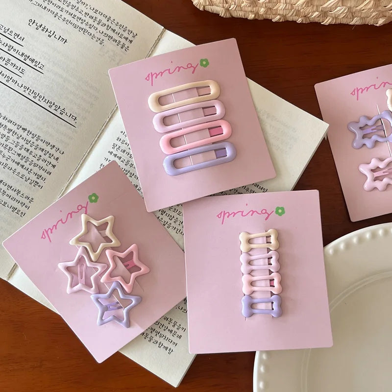 Cute Star Hair Clips Girl's Side Bangs Accessories Small Clip