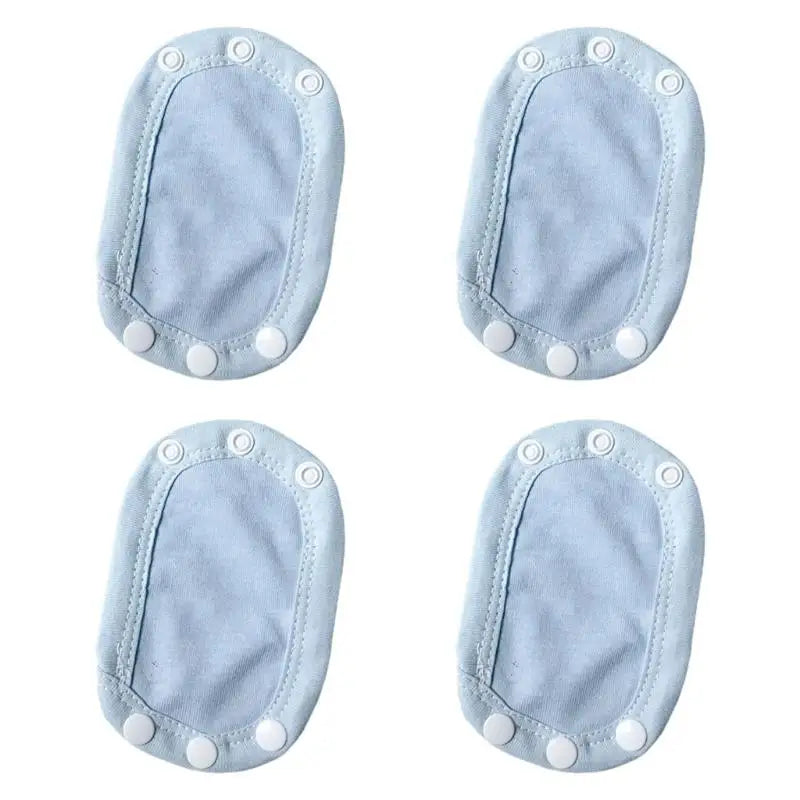 Baby Romper Extender Pads 4pcs | Soft Cotton Snap Extension