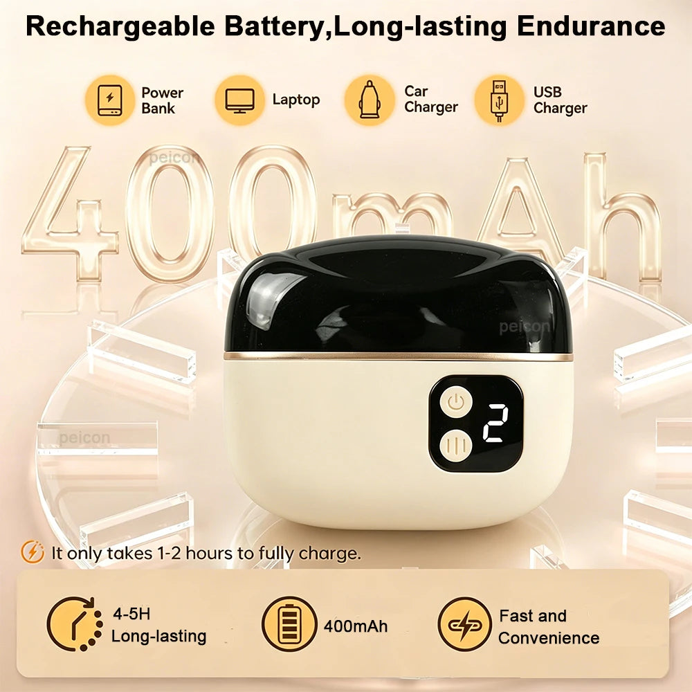 Electric Nail Clipper Rechargeable Electric Nail Trimmer Mini Portable Electric Fingernail Cutter Nail Polisher with Lighting Peaceful Pleasures Health and Wellness