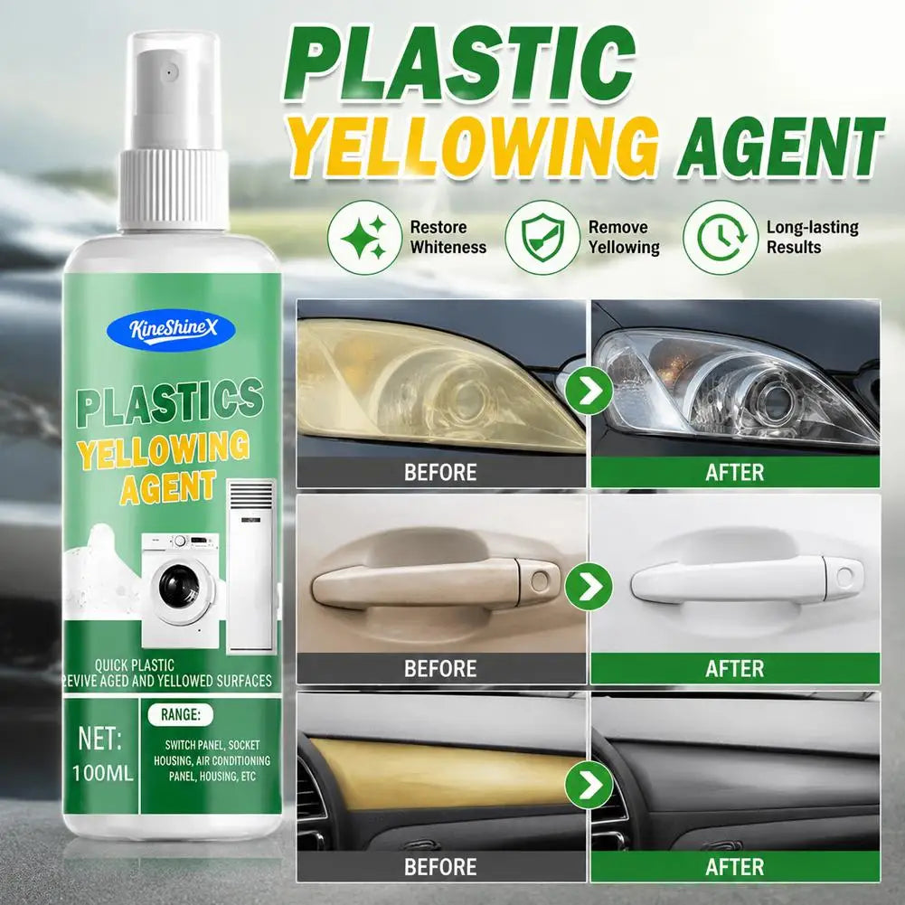 Plastic Remove Yellowing Cleaning Agent - Anti Oxidation for Air Conditioning, Washing Machine Appliances Renovation Peaceful Pleasures Health and Wellness