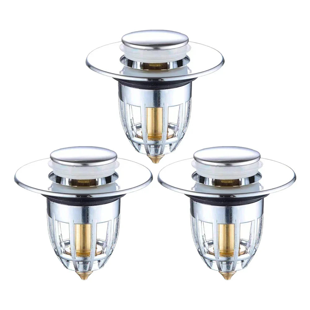 Pop-Up Sink Stopper & Drain Filter | 1 or 3 Pack – Universal Fit