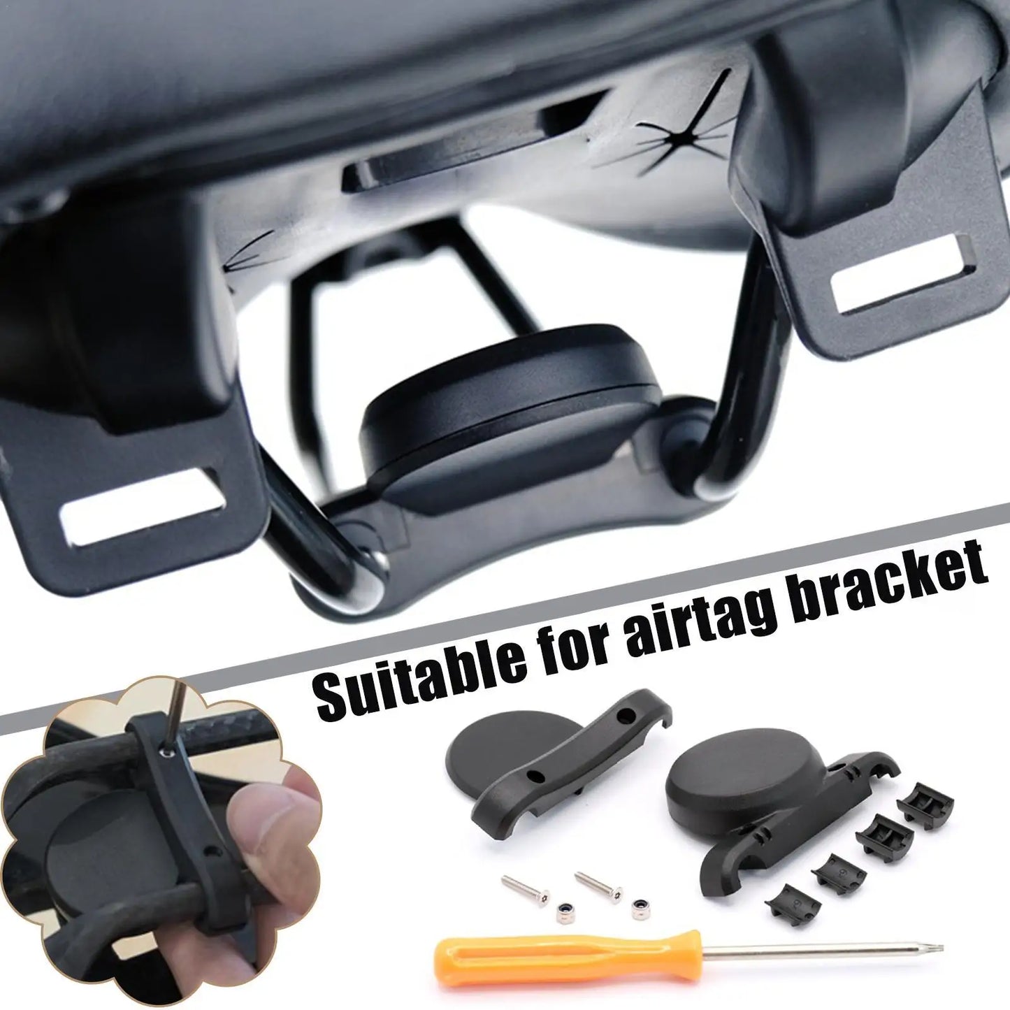 AirTag Bike Saddle Mount – Hidden Anti-Theft GPS Holder