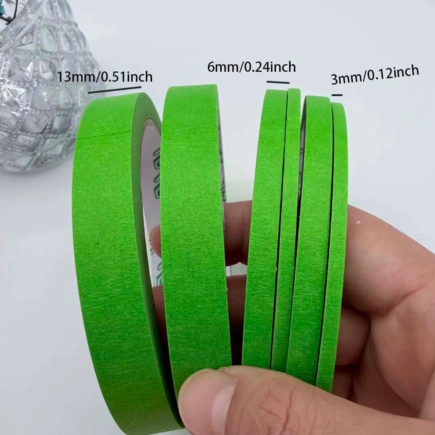 Colorful Paper Masking Tape – 3/6 Rolls, 3 Sizes, DIY Crafts