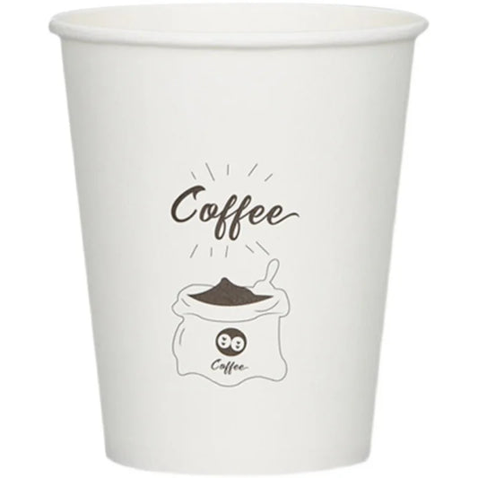 Hot 50pcs Disposable Cartoon Cute Cups White Thicken Durable Cups for Cold Drinks Household Party Office Coffee Cup LIUYING Peaceful Pleasures Health and Wellness