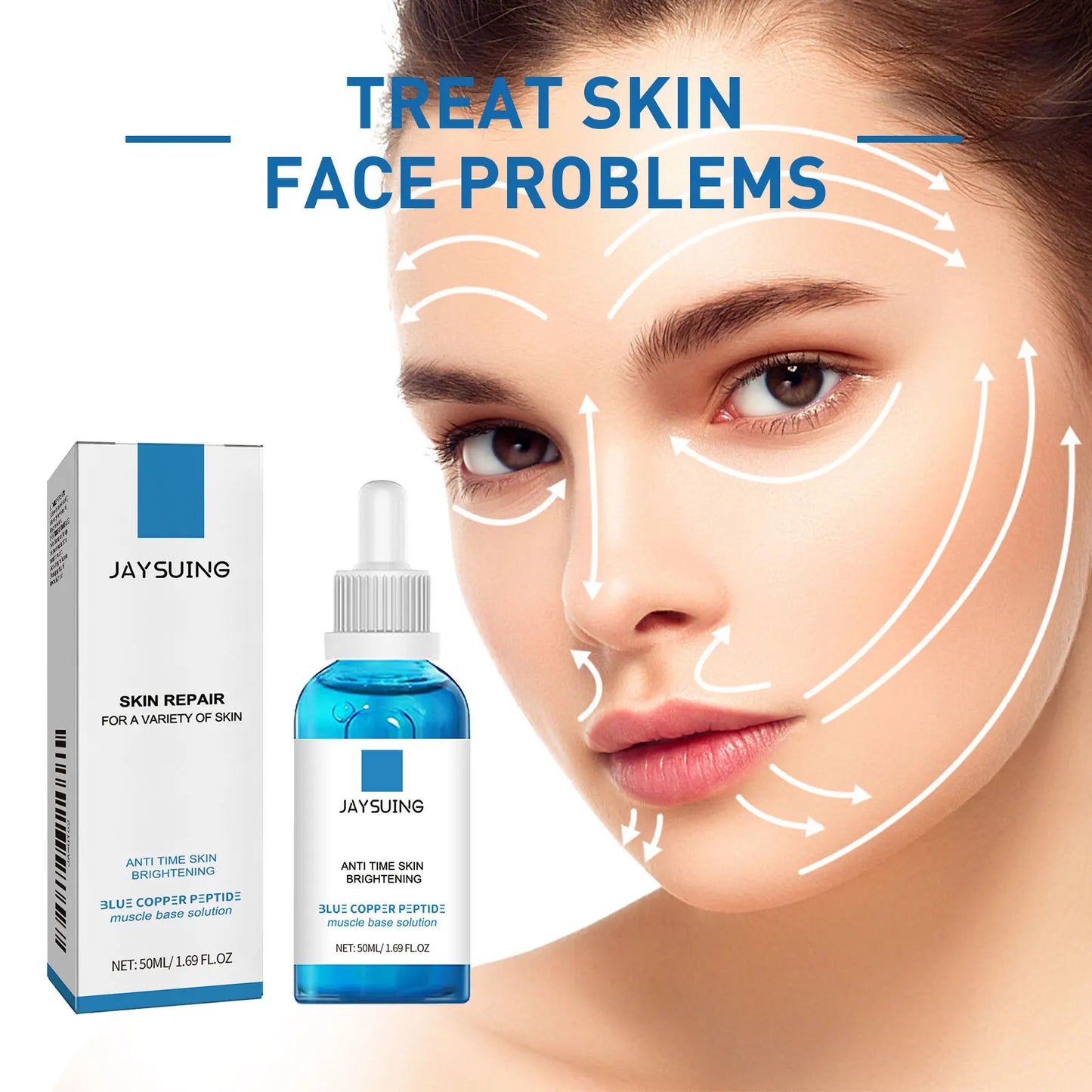 Blue Copper Peptide Face Serum – Hydrate, Firm & Brighten