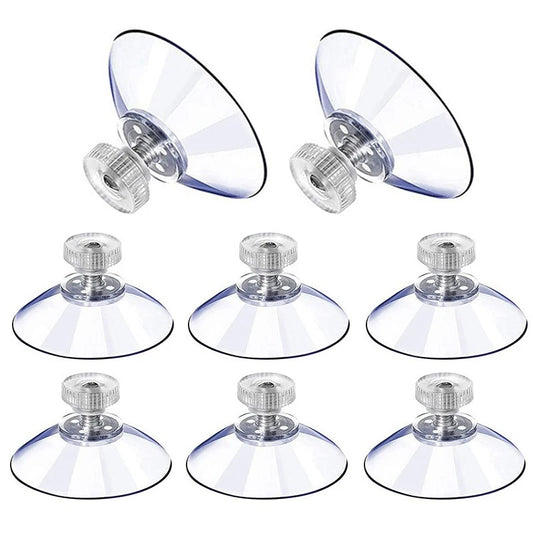 5pcs 32/41/53mm Round Strong Transparent Suction Cups with Screw Plastic Suction Pads Adhesive Suction Holder with Screw Nut Peaceful Pleasures Health and Wellness 5pcs 30mm