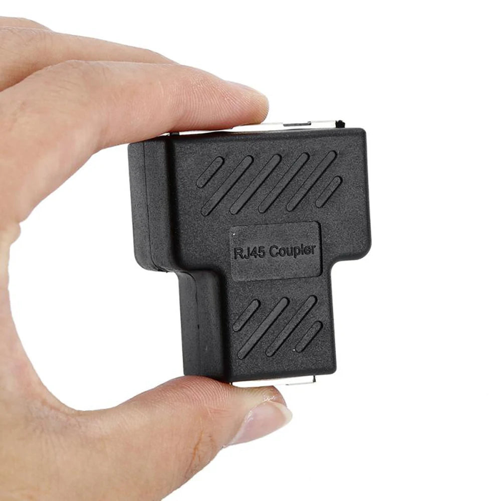 Ethernet Cable Extender Female 1 To 2 Ways Coupler Network Connector RJ45 Splitter Adapters Peaceful Pleasures Health and Wellness