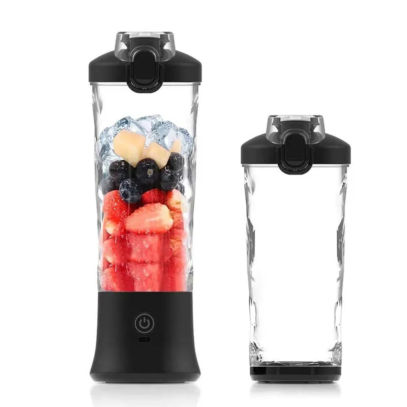 Portable Blender 600ML Electric Juicer Fruit Mixers 4000mAh USB Rechargeable Smoothie Mini Blender Personal Juicer Peaceful Pleasures Health and Wellness