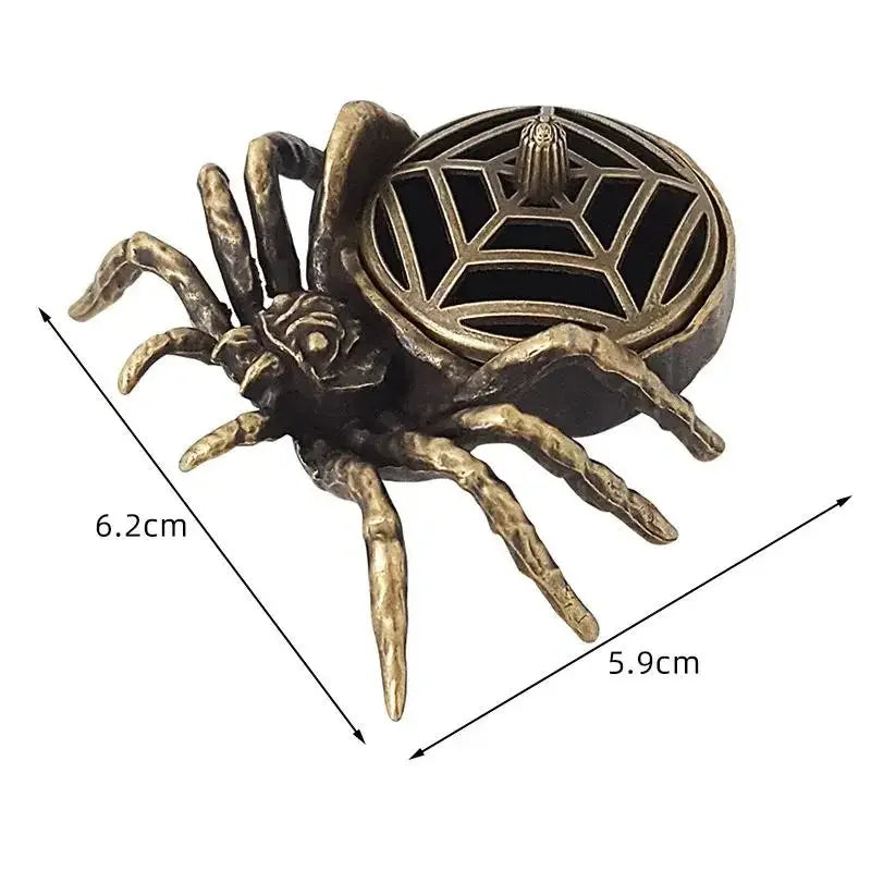Spider Incense Cone Holder – Mini Metal Zen Burner | Home Décor