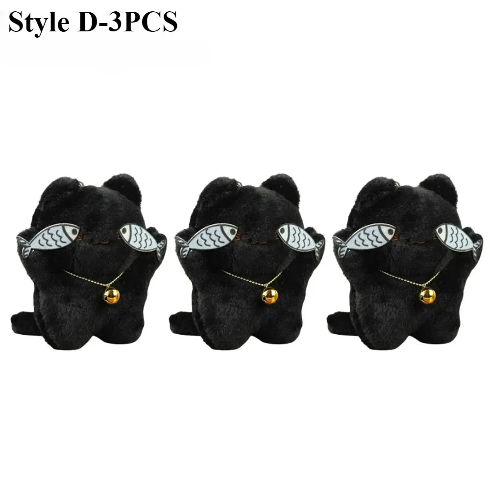 Cute Black Cat Plush Toy Doll Pendant & Gift – 1 to 20 Pack